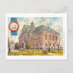 Carte Postale Capitol de l'Idaho vintage avec sceau