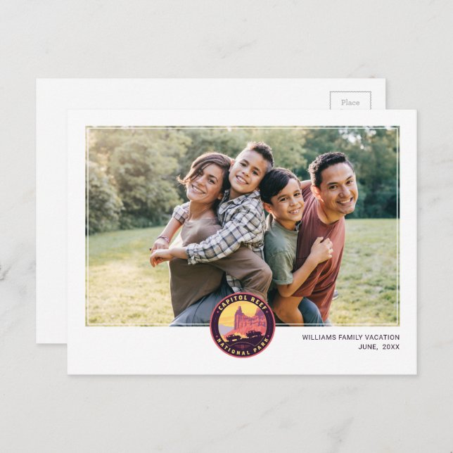 Carte Postale Capitol Reef National Park (Devant / Derrière)