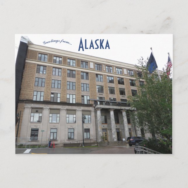 Carte Postale Capitole de l'État de l'Alaska (Devant)