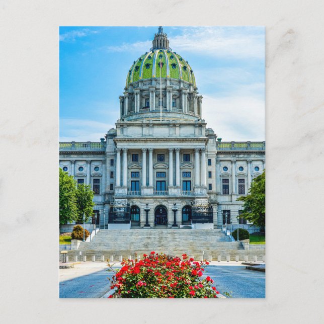 Carte Postale Capitole de l'État de Pennsylvanie (Devant)