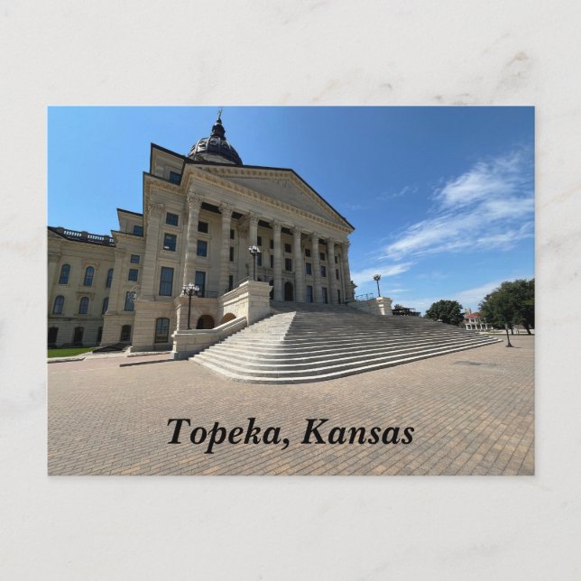 Carte Postale Capitole de l'État de Topeka (Devant)