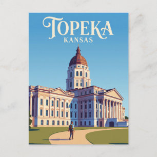 Carte Postale Capitole de l'État du Kansas États-Unis