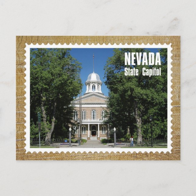 Carte Postale Capitole de l'État du Nevada, Carson City (Devant)