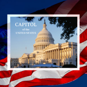 Carte Postale Capitole des États-Unis, lever du soleil Célébrer 