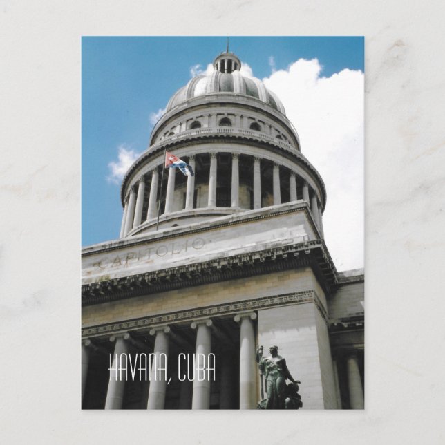 Carte Postale Capitole nationale Bâtiment Havana Cuba Souvenir (Devant)