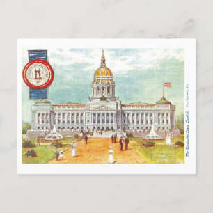 Carte Postale Capitole vintage du Kentucky avec phoque