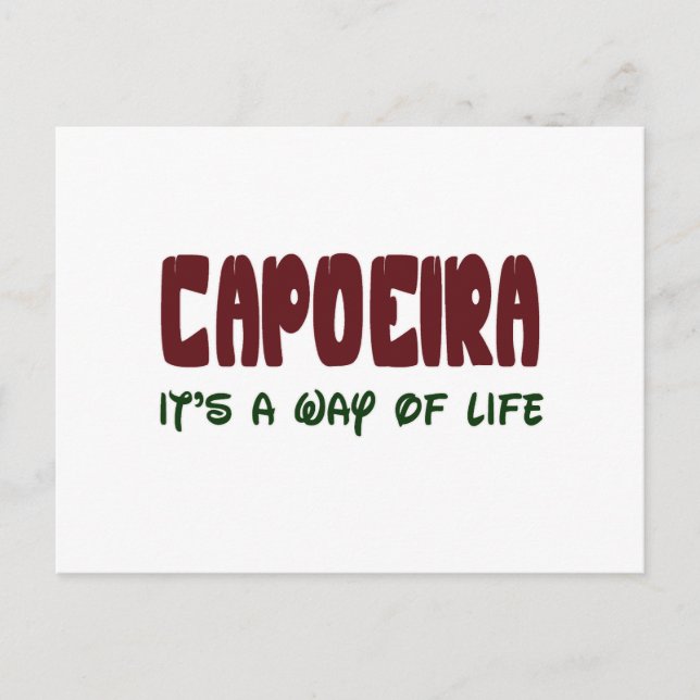 Carte Postale Capoeira C'est un mode de vie (Devant)