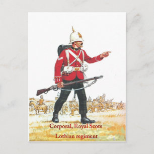 Carte Postale Caporal, Royal Scots, Lothian Regiment