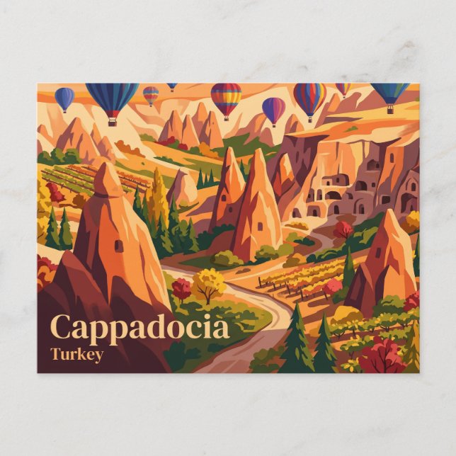 Carte Postale Cappadoce Turquie (Devant)