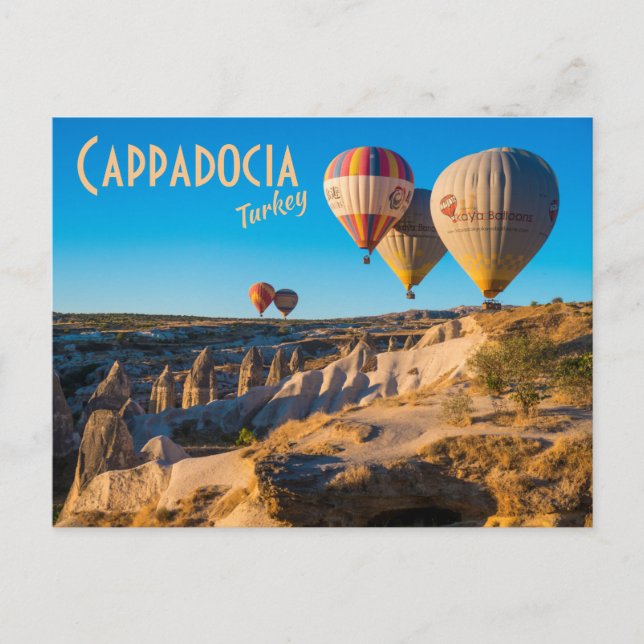 Carte Postale Cappadoce, Turquie : Ballons à Air Chaud (Devant)