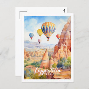 Carte Postale Cappadoce Turquie célèbre lieu de voyage