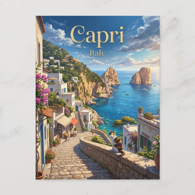 Carte Postale Capri Italie (Devant)