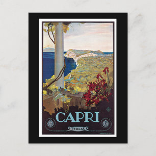 Carte Postale Capri, Italie Poster Vintage voyage