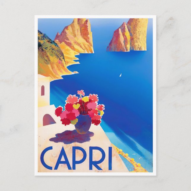 Carte Postale Capri Italie voyage millésime (Devant)