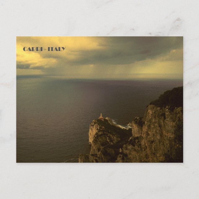 Carte Postale Capri - Phare de Punta Carena (Devant)
