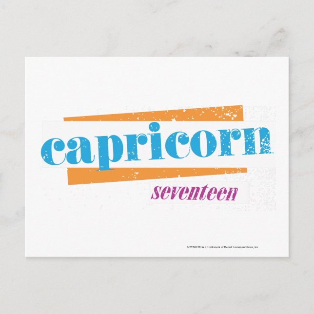 Carte Postale Capricorn Aqua (Devant)