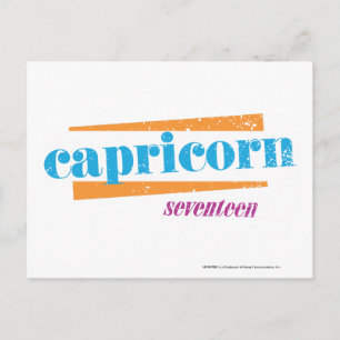 Carte Postale Capricorn Aqua