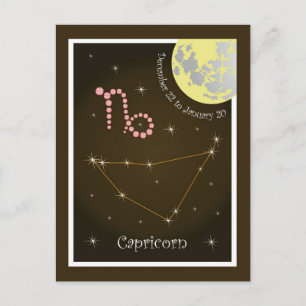 Carte Postale Capricorn December 22 to Janvier 20
