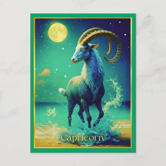 Carte Postale Capricorn the Sea Goat Zodiac Sign (Devant)