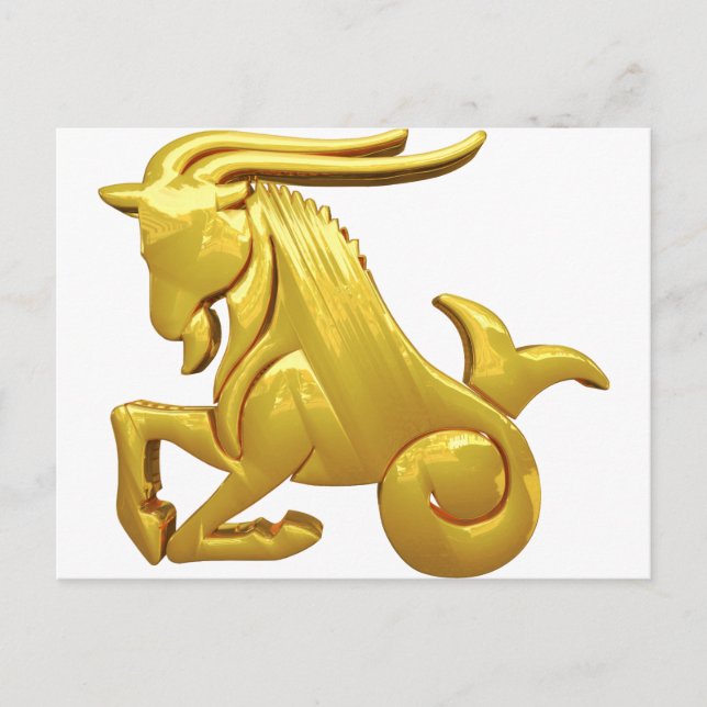 Carte Postale Capricorne d'or (Devant)