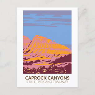 Carte Postale Caprock Canyons State Park et Trail Texas