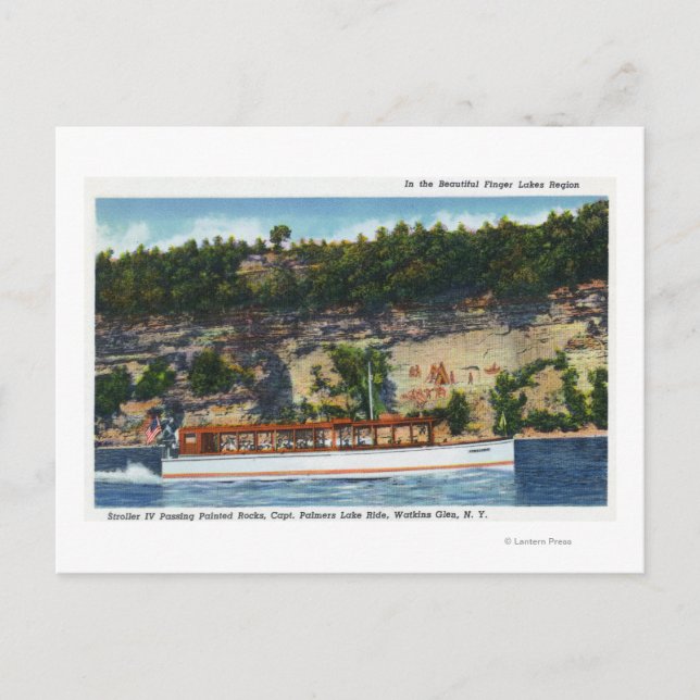 Carte Postale Capt Palmers Lake Ride Stroller IV Boat Scene (Devant)