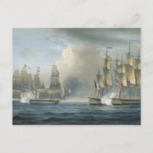 Carte Postale Capture de la Pomone par HMS Arethusa au large de