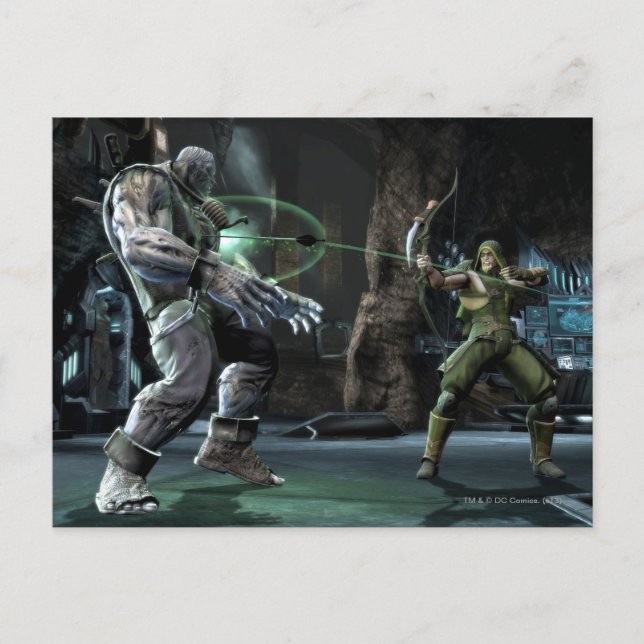 Carte Postale Capture d'écran : Grundy vs Green Arrow (Devant)