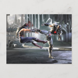 Carte Postale Capture d'écran : Wonder Woman vs Cyborg