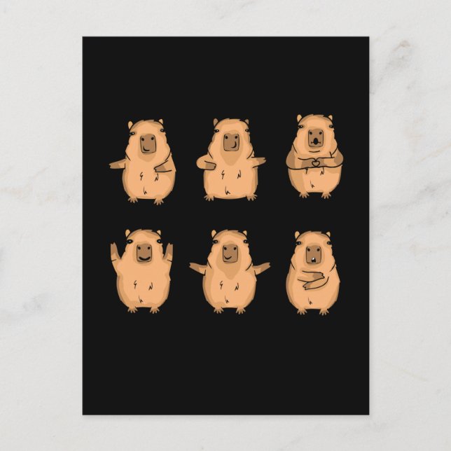 Carte Postale Capybara (Devant)