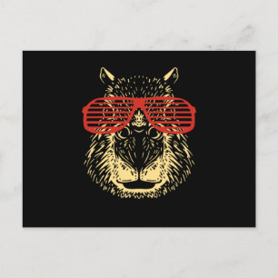 Carte Postale Capybara Lunettes de soleil Capibara
