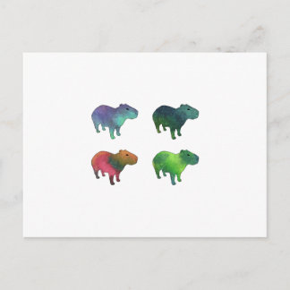 Carte Postale Capybaras de l'espace