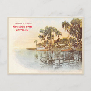 Carte Postale Carabelle, Floride salutations vintages