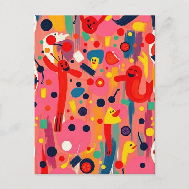 Carte Postale Caractère de dessin (Devant)