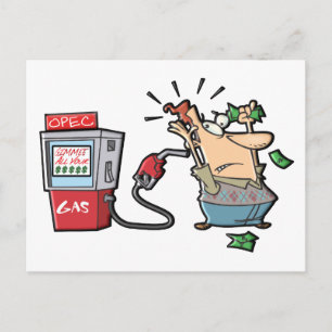 Carte Postale Caractères de dessin à prix élevé pour l'essence