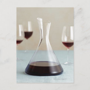 Carte Postale Carafe de vin rouge