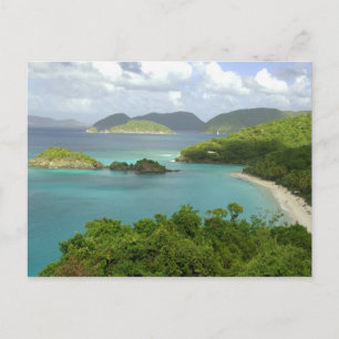 Carte Postale Caraïbes, îles Vierges américaines, St. John, Tron