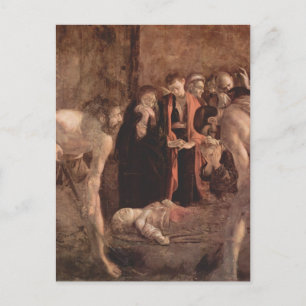 Carte Postale Caravaggio- Enterrement de Saint Lucy