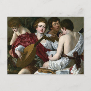 Carte Postale Caravaggio Les Musiciens