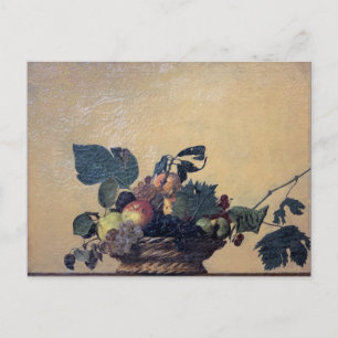Carte Postale Caravaggio - Panier de fruits - Huile sur toile