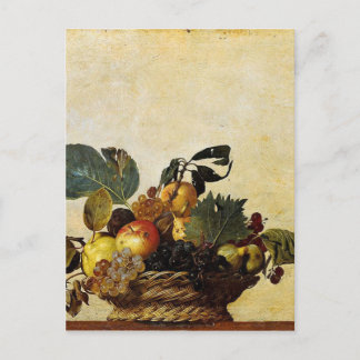 Carte Postale Caravaggio - Panier de fruits - Oeuvre classique