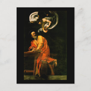 Carte Postale Caravaggio The Inspiration Of Saint Matthew