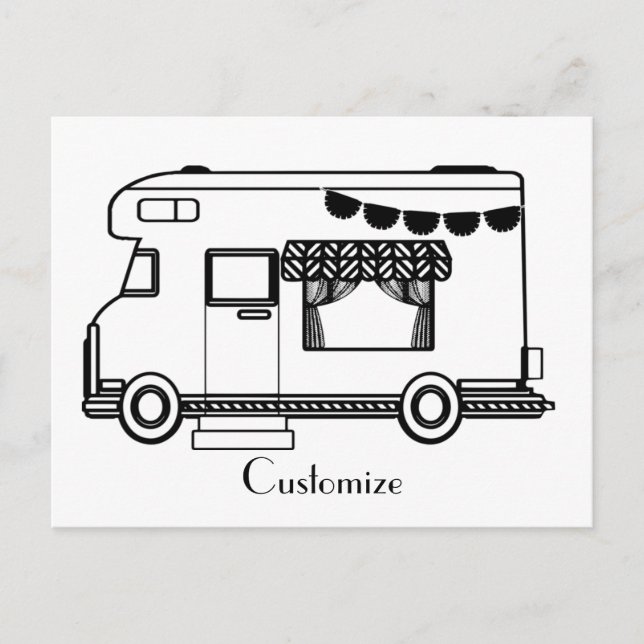 Carte Postale Caravane de camping RV Thunder_Cove (Devant)