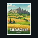 Carte Postale Carcassonne France Travel<br><div class="desc">Carcassonne, située dans le sud de la France, est une magnifique ville médiévale connue pour ses murs fortifiés remarquablement préservés et son aspect féerique. L'attrait le plus célèbre de la ville est la Cité de Carcassonne, une forteresse massive qui remonte à l'époque gallo-romaine mais qui fut restaurée en profondeur au...</div>