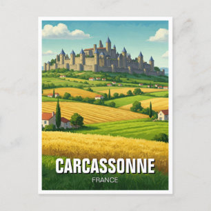 Carte Postale Carcassonne France Travel