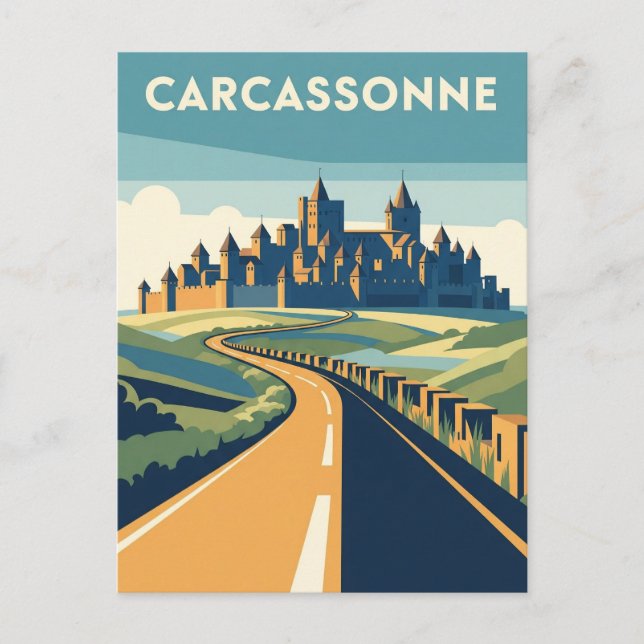 Carte Postale Carcassonne France Travel (Devant)