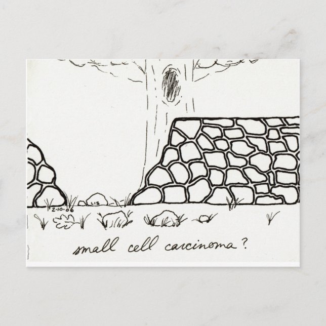 Carte postale Carcinome à petites cellules (Devant)