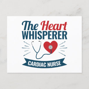 Carte Postale Cardiac Infirmière du coeur Whisperer