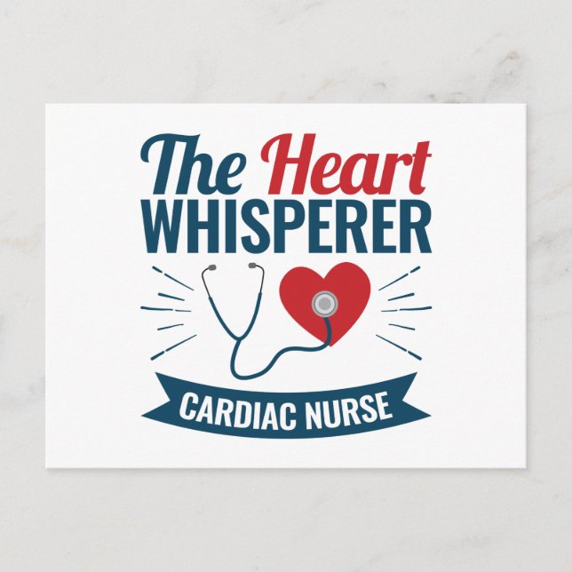 Carte Postale Cardiac Infirmière du coeur Whisperer (Devant)