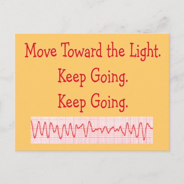 Carte Postale Cardiac/infirmière/infirmière amusante bande de ry (Devant)